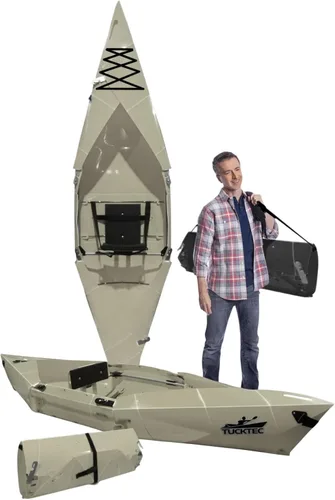 Vista 10 de Tucktec Kayak plegable PRO de 10 pies – Kayak plegable de tamaño completo – Kayak portátil para adultos – Fabricado en Estados Unidos
