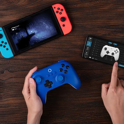 Vista 6 de AKNES 8BitDo Ultimate Bluetooth Controller with Charging Dock,Wireless Pro Controller with Hall Effect Sensing Joystick,Compatible with Nintendo