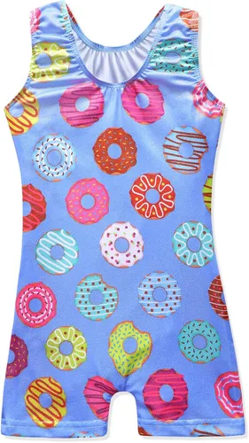Vista 2 de HOZIY Gymnastics Leotards for Girls Unicorn Aurora Rainbow Mermaid Dinosaur Cupcake Sparkle Biketard Toddlers Kids Children
