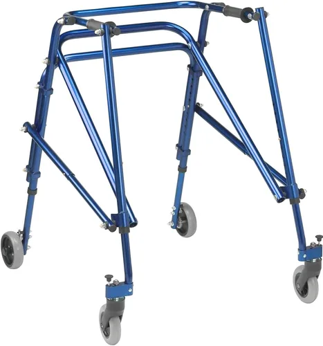 Vista 9 de Inspired by Drive Nimbo 2G Mobility Aid Andador Posterior Ligero, Extra Pequeño, Rojo Castillo El andador posterior pediátrico ofrece un soporte