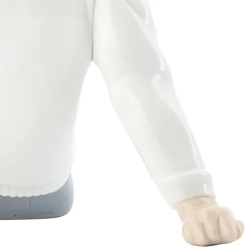 Vista 8 de NAO Amar y proteger. Figura de papá de porcelana.