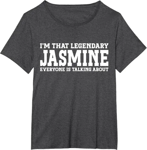 Vista 25 de Jasmine Personal Name - Camiseta divertida de jazmín para mujer y niña, Negro