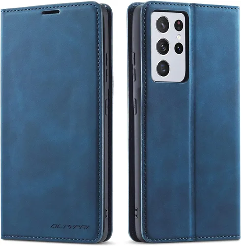 Vista 9 de QLTYPRI Funda tipo cartera para Samsung Galaxy S20 FE, 3 tarjeteros, color verde Funda de piel sintética de alta calidad, cierre magnético