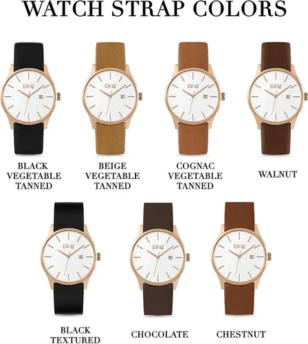 Vista 6 de Relojes para hombre - Relojes para hombre - Regalos para padrinos de boda - Reloj minimalista - Reloj de pulsera para hombre - Reloj de cuero