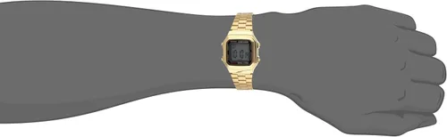 Vista 5 de Casio Reloj - A178WGA1A (Talla Hombre), Reloj de cuarzo, cronógrafo, digital, movimiento de cuarzo