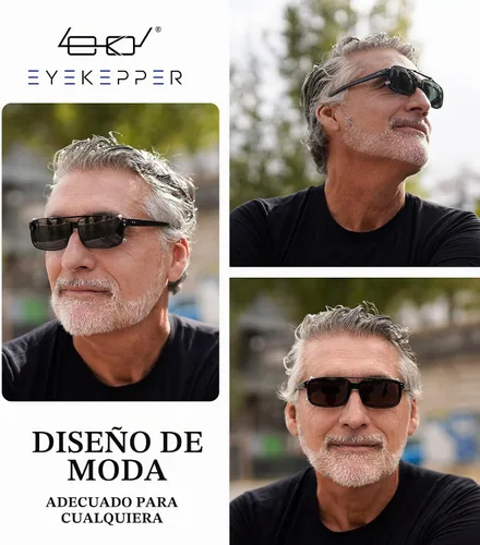 Vista 2 de Eyekepper Gafas de sol con clip para hombre, 2.205 x 1.339 in Marrón