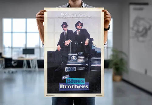 Vista 7 de The Blues Brothers - Póster de película (estilo regular, en una misión de Dios) (Tamaño: 24 x 36 pulgadas) (póster laminado)