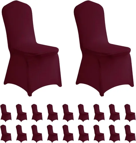 Vista 43 de LZY 6 piezas Fundas de Silla de Spandex Elásticas Fundas Deslizables para Fiestas de Boda, Fundas de Decoración de Sillas de Comedor y Banquete Negro