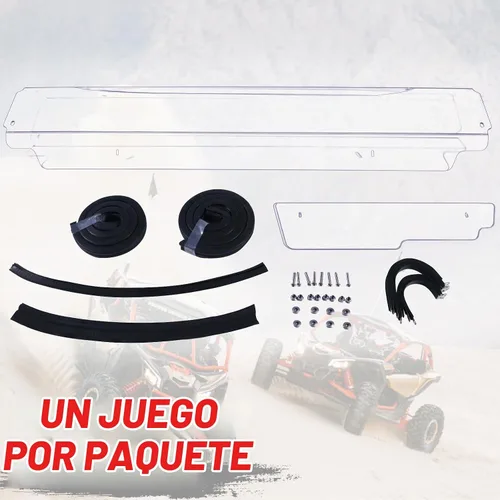 Vista 7 de StarknightMT Parabrisas trasero X3, parabrisas de ventana trasera X3 compatible con Can Am Maverick X3 y X3 Max 2017-2025