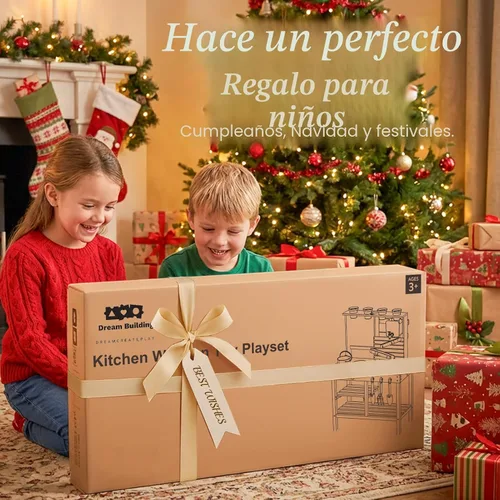 Vista 8 de Cocina de barro para niños al aire libre, juego de cocina de madera para niños pequeños con fregadero, utensilios de cocina, estufa, pizarra, grifo