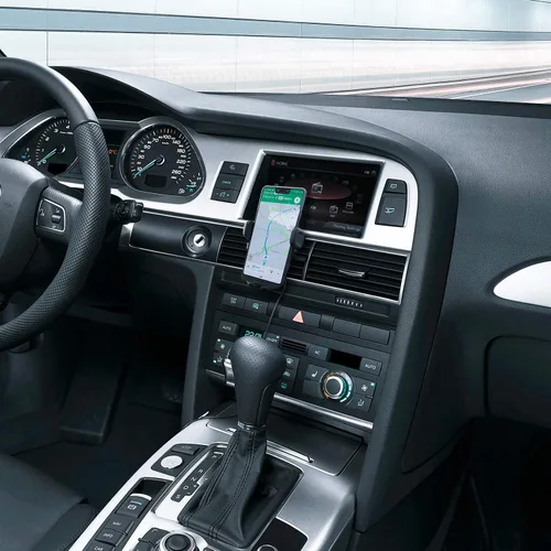 Vista 7 de iOttie Cargador de coche Easy One Touch inalámbrico 2 Qi carga ranura para CD + salida de aire Combo soporte de teléfono para iPhone, Samsung