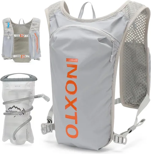 Vista 17 de INOXTO Running Hydration Vest Backpack,Lightweight Insulated Pack with 1.5L Water Bladder Bag Daypack for Hiking Trail Running Cycling Race Marathon