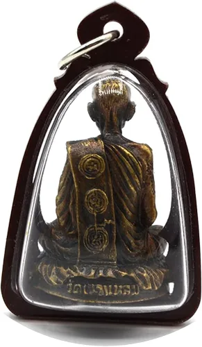 Vista 7 de Joyería tailandesa Amuleto de Buda Laung Phoo Ka Long Keaw Kheaw Estatua de Wat Kow Leam Temple Srakeaw Province Lucky y el mejor regalo