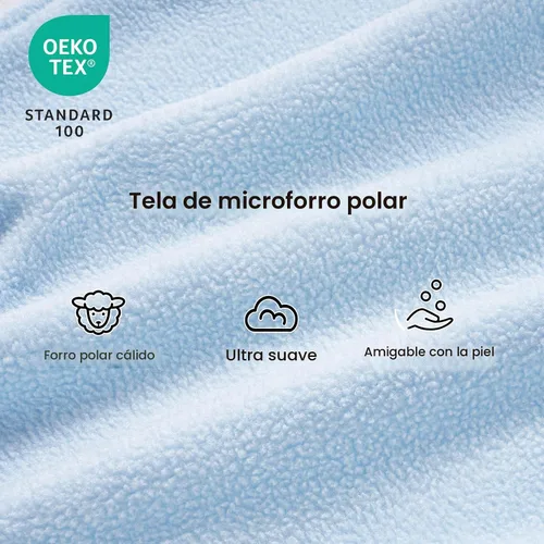 Vista 4 de PHF Saco de dormir cálido de microforro polar para bebé de 0 a 6 meses, manta suave para bebé, sacos de dormir con cremallera de 2 vías, paquete