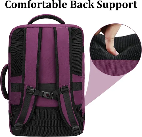 Vista 95 de MATEIN - Mochila de viaje extragrande de 10.56 galones, mochila de viaje ampliable apta para aerolíneas, para viajeros de fin de semana, hombres
