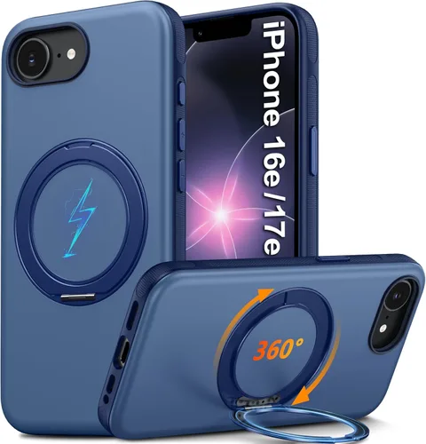 Vista 49 de Oterkin Funda para Google Pixel 10a con soporte magnético de giro de 360° [compatible con MagSafe] [antideslizante] [15 pies] a prueba de golpes