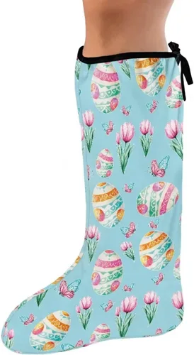 Vista 12 de Funda de fundición de pierna verde para pie de gato negro, funda decorativa para patas, regalo del día de San Patricio, debajo de la rodilla, manga