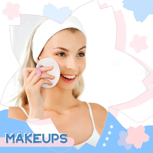 Vista 5 de Zopeal Kit de soplo de polvo para polvo, contenedor de cosméticos para el cuerpo, contenedor suave para bebés y mujeres, viaje a casa, caja