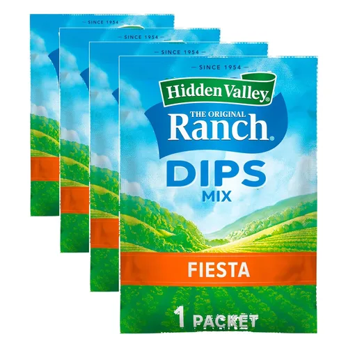 Vista 5 de Hidden Valley Fiesta Ranch - Mezcla de salsas, sin gluten, paquete de 24