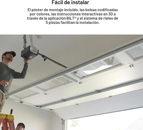 Vista 9 de Genie Chain Glide Connect Essentials - Abridor inteligente de puerta de garaje, abridor de cadena fiable con iluminación LED, compatible con Alexa
