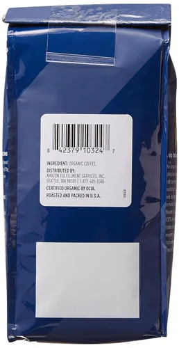 Vista 3 de Amazon Fresh, Café orgánico de grano entero de Perú de comercio justo, tostado medio, 12 onzas