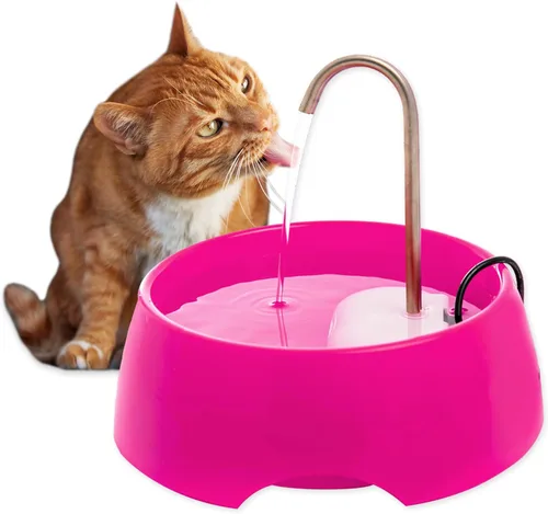 Vista 9 de Aqua MINI - Fuente de agua portátil para mascotas, cuenco automático para gatos y perros, grifo de acero inoxidable, filtros reemplazables, fácil