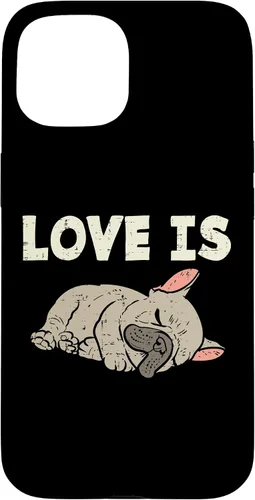 Vista 6 de Love is French Bulldog - Funda de regalo para iPhone 17