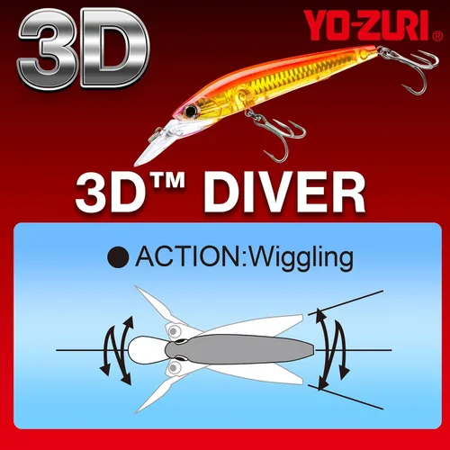 Vista 3 de YO-Zuri () 3Dー(S) 4.724 in