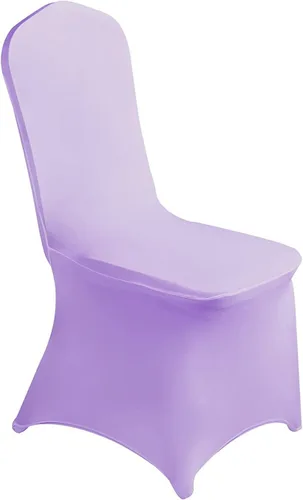 Vista 20 de MDS - Juego de 10 fundas elásticas de elastano blanco para sillas de comedor, bodas, fiestas, comedor, banquetes, sala de estar, universales