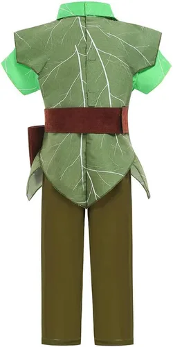 Vista 2 de Szytypyl Disfraz de Peter Pan para niños, disfraz de elfo de hada, disfraz de Halloween para cosplay