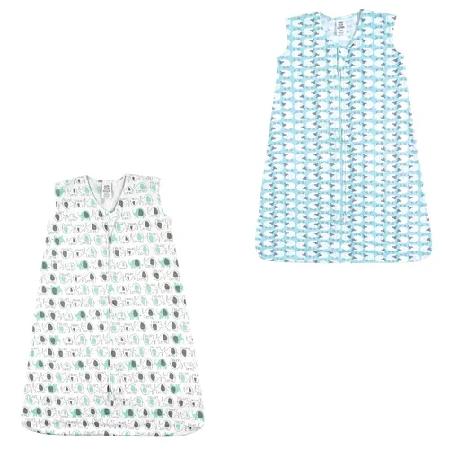 Vista 21 de Luvable Friends - Saco de dormir para bebé sin mangas, diseño unisex, Saco de dormir de algodón sin mangas, saco de dormir, manta, 0-6 meses