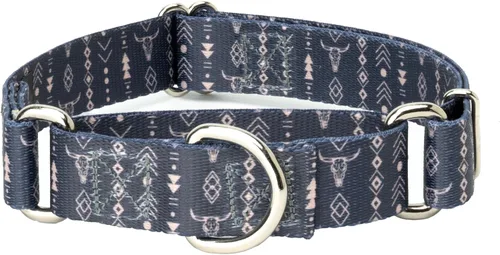 Vista 14 de Country Brook Petz - Collar de perro Albuquerque Martingale - Colección Country and Western con diseños rústicos (1/2 pulgada, 2XS)