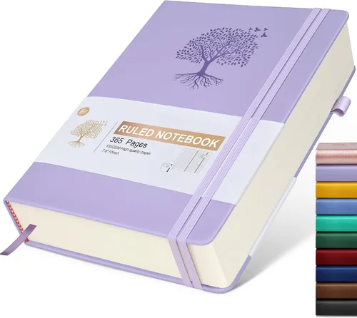Vista 46 de Ansopu Cuaderno de puntos, 360 páginas numeradas, cuadrícula de puntos, de 8.5 x 11 pulgadas, papel de punto de 3.53 oz/m², tapa dura gruesa