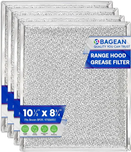 Vista 8 de Bagean Filtro de ventilación para campana de estufa de 10.5 x 8.75 pulgadas 97006931 compatible con filtro de campana Broan BP29 – Filtros