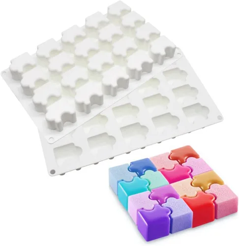 Vista 10 de mostsom Molde de silicona para pastel de mousse de flores, molde de helado, molde de chocolate, jabón, cupcakes 3D, utensilios para hornear, molde