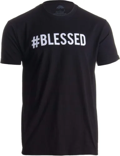 Vista 4 de #Blessed Christian Humor, Humble Hash Tag Twitter Good Life Camiseta unisex