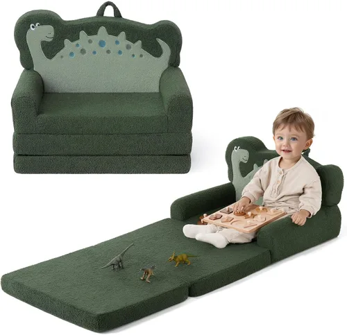 Vista 21 de Blissful Diary Sofá plegable para niños, 2 en 1, sofá para niños, cuadros