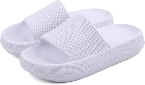 Vista 8 de WYSBAOSHU Sandalias deslizantes para niños y niñas, cómodas, antideslizantes, suela gruesa, para verano, ducha, piscina, playa, agua