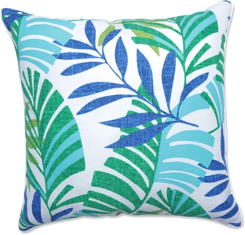 Vista 45 de Pillow Perfect Almohadas lumbares Delray azul marino para exteriores/interiores, 11.5 x 18.5 pulgadas, paquete de 2
