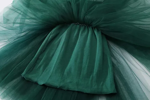 Vista 5 de BTGIXSF - Vestido tipo tutú para niña, vestido sin mangasmanga larga para niña, vestido de verano de tul para niña