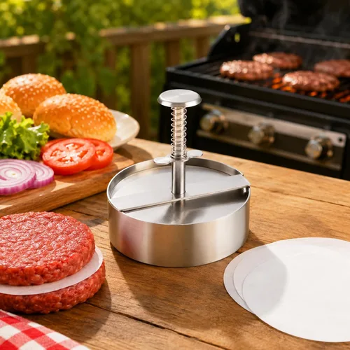 Vista 7 de Prensa de hamburguesas de 5.4 pulgadas, 304 de acero inoxidable