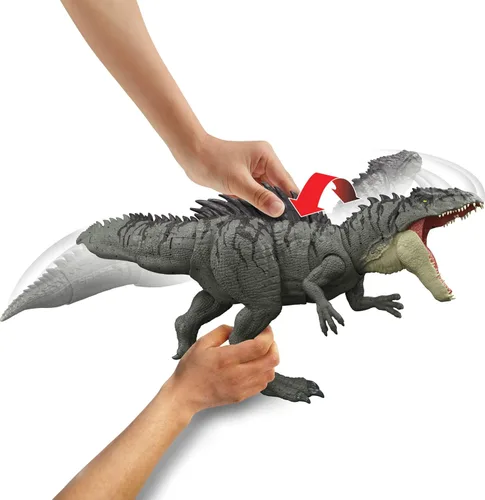 Vista 3 de Mattel Jurassic World Colossal Chomp Giganotosaurus Dinosaur Figure