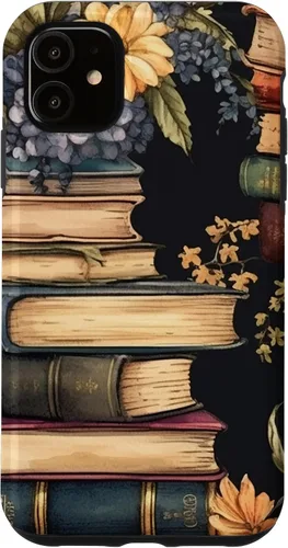 Vista 8 de Funda para iPhone 16 Vintage Floral Book Lover