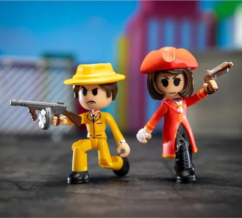 Vista 6 de DevSeries Paquete de 6 figuras misteriosas - Seis figuras de acción sorpresa de 2.75 pulgadas para mezclar y combinar, accesorios únicos y código