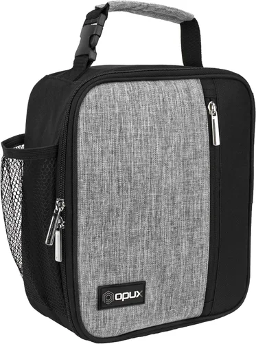 Vista 16 de opux - Lonchera aislada para niños y adultos, bolsa de almuerzo a prueba de fugas para niños, niñas, hombres y mujeres, lonchera reutilizable y Negro