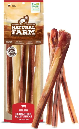 Vista 26 de Natural Farm Golosinas de colágeno trenzadas para perros (30 cm, paquete de 6), palitos de colágeno, golosinas naturales para perros, de larga