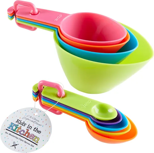 Vista 10 de C.R. Gibson Kids Games - Juego de actividades de cocina Little Chef para niños pequeños y preescolares, 10 unidades, anillo de tarjetas de recetas