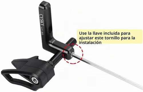 Vista 3 de CYSKY Guía de cadena de bicicleta de carretera, protector de cadena de bicicleta de grava para plato único, marco de desviador delantero de montaje