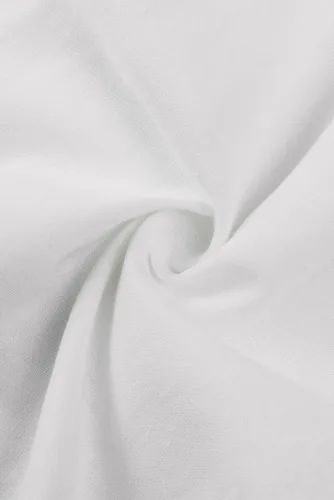 Vista 7 de JMIERR - Camisa de vestir informal de manga corta con botones y rayas para hombre, camisa de algodón