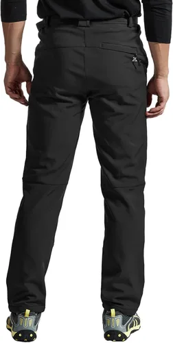 Vista 3 de JHMORP Pantalones de nieve para hombre, repelente al agua, para esquí, snowboard, forro polar, pantalones de concha suave, pantalones con cinturón